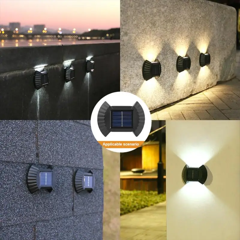 Solarna lampa za zid –  Set od 4 komada