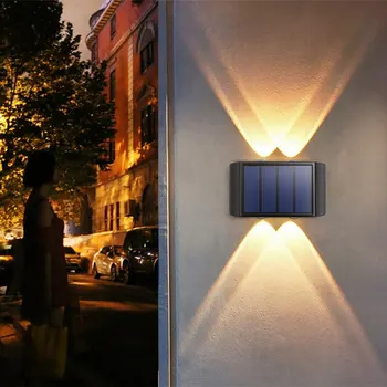 Solarne zidne dvostrane lampe – Set od 4 komada