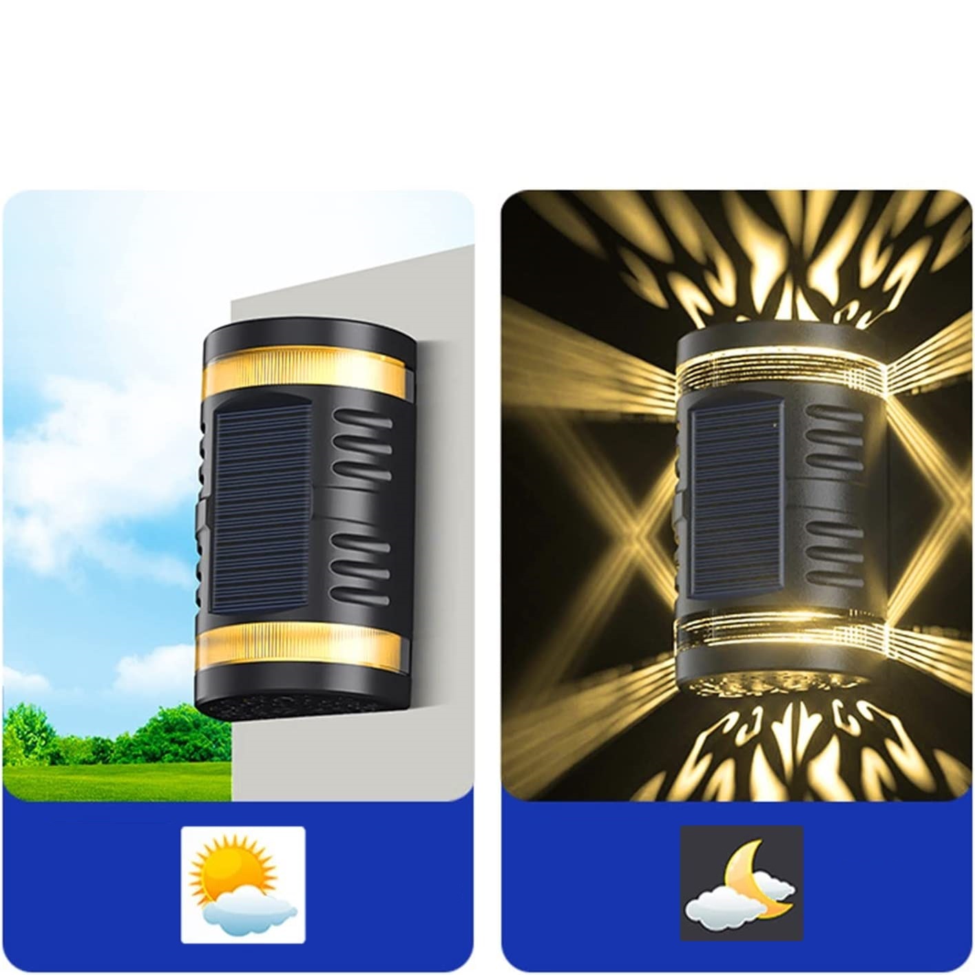 Zidne solarne lampe za dvorište