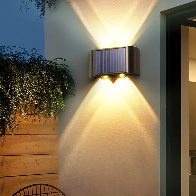 Solarne zidne dvostrane lampe – Set od 4 komada